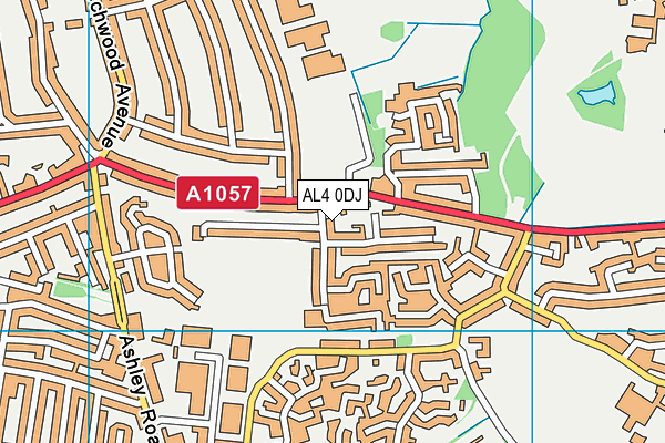 AL4 0DJ map - OS VectorMap District (Ordnance Survey) AL4 0DJ map - OS VectorMap District (Ordnance Survey)