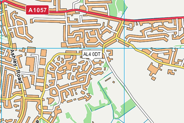 AL4 0DT map - OS VectorMap District (Ordnance Survey) AL4 0DT map - OS VectorMap District (Ordnance Survey)