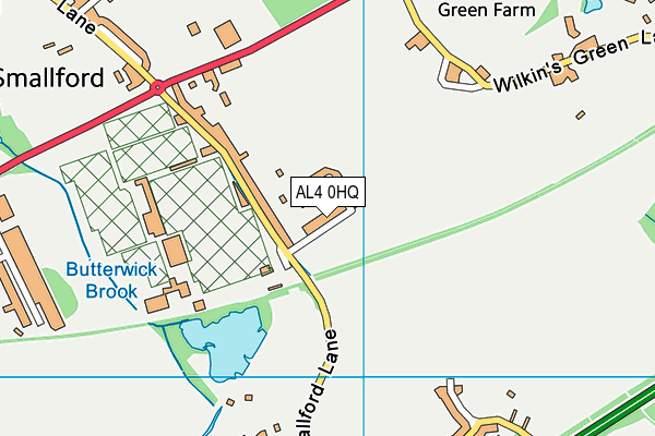 AL4 0HQ map - OS VectorMap District (Ordnance Survey) AL4 0HQ map - OS VectorMap District (Ordnance Survey)