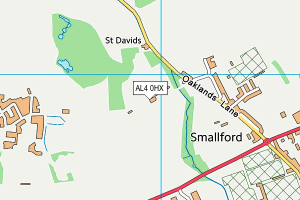 AL4 0HX map - OS VectorMap District (Ordnance Survey) AL4 0HX map - OS VectorMap District (Ordnance Survey)