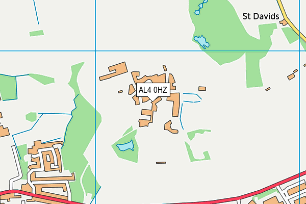 AL4 0HZ map - OS VectorMap District (Ordnance Survey) AL4 0HZ map - OS VectorMap District (Ordnance Survey)