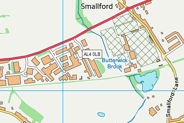 AL4 0LB map - OS VectorMap District (Ordnance Survey) AL4 0LB map - OS VectorMap District (Ordnance Survey)