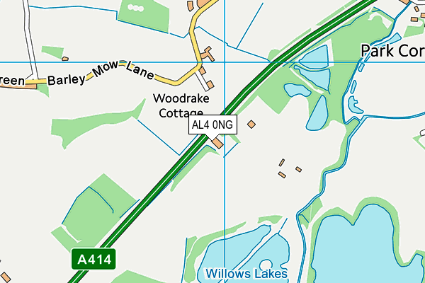 AL4 0NG map - OS VectorMap District (Ordnance Survey) AL4 0NG map - OS VectorMap District (Ordnance Survey)