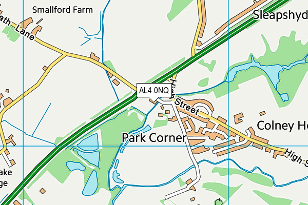 AL4 0NQ map - OS VectorMap District (Ordnance Survey) AL4 0NQ map - OS VectorMap District (Ordnance Survey)