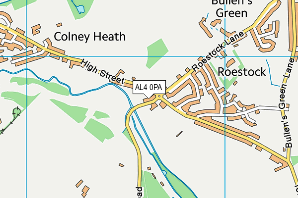 AL4 0PA map - OS VectorMap District (Ordnance Survey) AL4 0PA map - OS VectorMap District (Ordnance Survey)