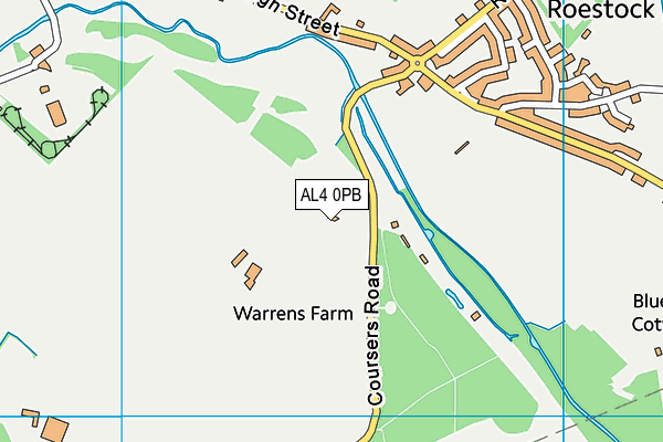 AL4 0PB map - OS VectorMap District (Ordnance Survey) AL4 0PB map - OS VectorMap District (Ordnance Survey)