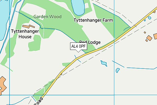 AL4 0PF map - OS VectorMap District (Ordnance Survey) AL4 0PF map - OS VectorMap District (Ordnance Survey)