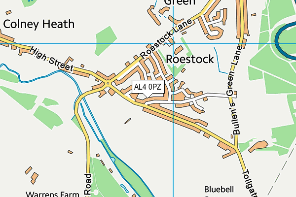AL4 0PZ map - OS VectorMap District (Ordnance Survey) AL4 0PZ map - OS VectorMap District (Ordnance Survey)