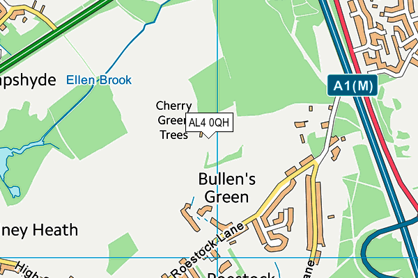 AL4 0QH map - OS VectorMap District (Ordnance Survey) AL4 0QH map - OS VectorMap District (Ordnance Survey)