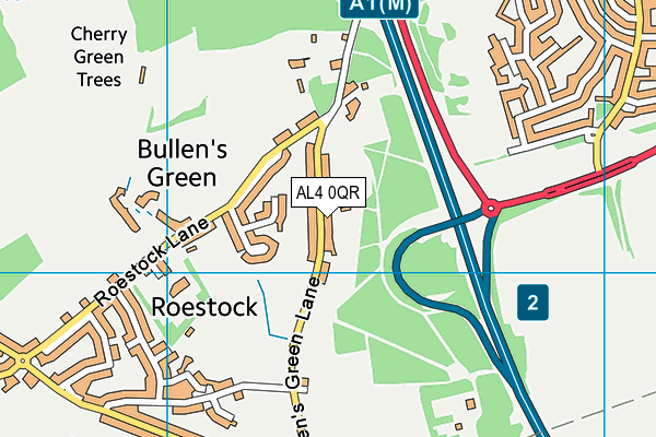 AL4 0QR map - OS VectorMap District (Ordnance Survey) AL4 0QR map - OS VectorMap District (Ordnance Survey)
