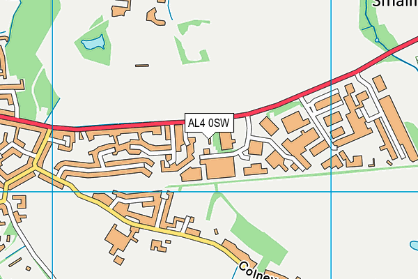 AL4 0SW map - OS VectorMap District (Ordnance Survey) AL4 0SW map - OS VectorMap District (Ordnance Survey)