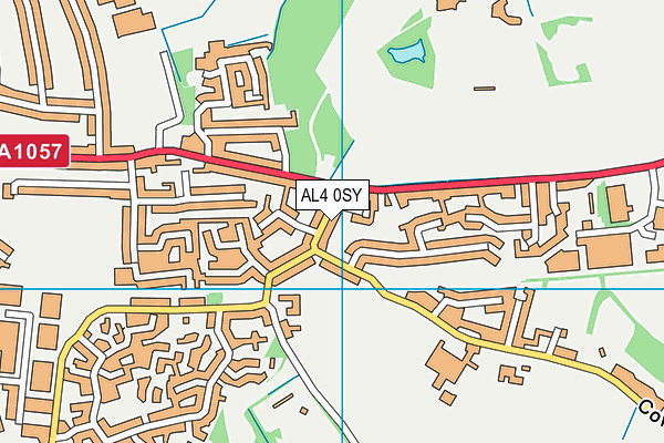 AL4 0SY map - OS VectorMap District (Ordnance Survey) AL4 0SY map - OS VectorMap District (Ordnance Survey)