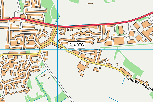 AL4 0TG map - OS VectorMap District (Ordnance Survey) AL4 0TG map - OS VectorMap District (Ordnance Survey)