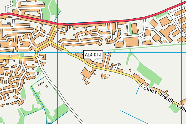 AL4 0TJ map - OS VectorMap District (Ordnance Survey) AL4 0TJ map - OS VectorMap District (Ordnance Survey)