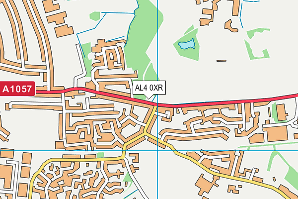AL4 0XR map - OS VectorMap District (Ordnance Survey) AL4 0XR map - OS VectorMap District (Ordnance Survey)