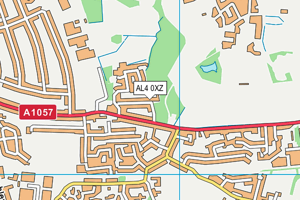 AL4 0XZ map - OS VectorMap District (Ordnance Survey) AL4 0XZ map - OS VectorMap District (Ordnance Survey)