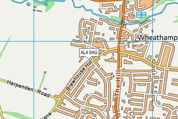 AL4 8AG map - OS VectorMap District (Ordnance Survey) AL4 8AG map - OS VectorMap District (Ordnance Survey)