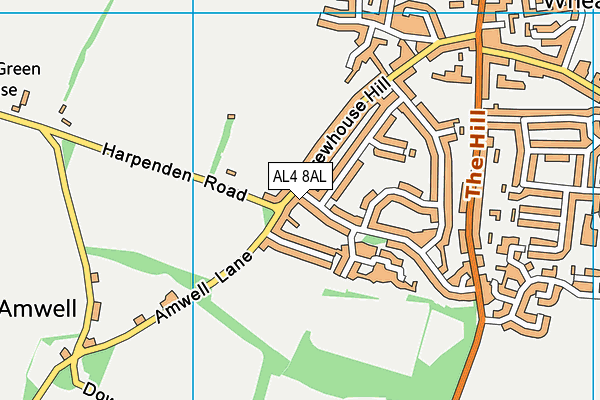 AL4 8AL map - OS VectorMap District (Ordnance Survey) AL4 8AL map - OS VectorMap District (Ordnance Survey)
