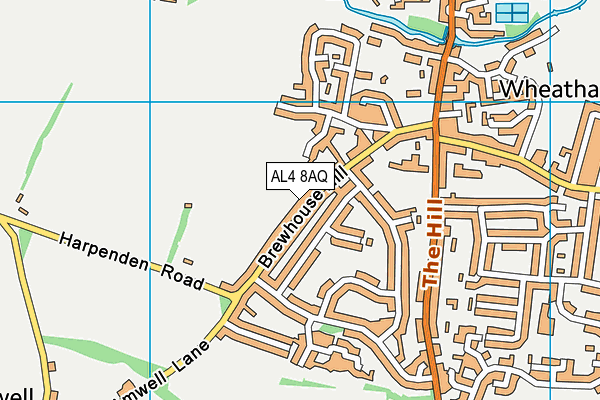 AL4 8AQ map - OS VectorMap District (Ordnance Survey) AL4 8AQ map - OS VectorMap District (Ordnance Survey)