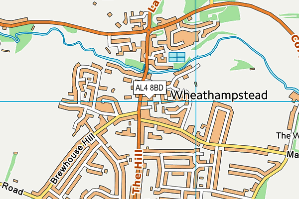 AL4 8BD map - OS VectorMap District (Ordnance Survey) AL4 8BD map - OS VectorMap District (Ordnance Survey)
