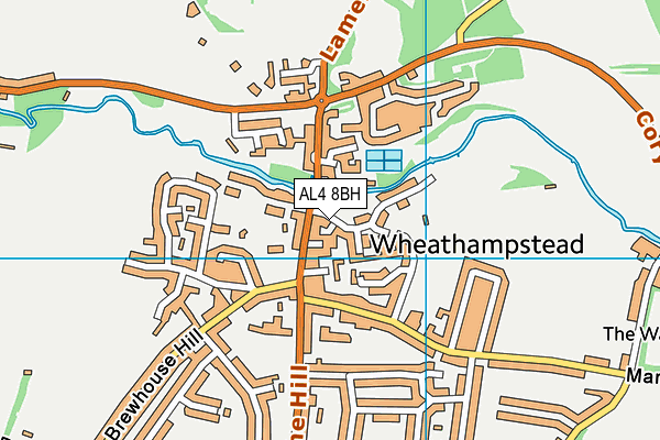 AL4 8BH map - OS VectorMap District (Ordnance Survey) AL4 8BH map - OS VectorMap District (Ordnance Survey)