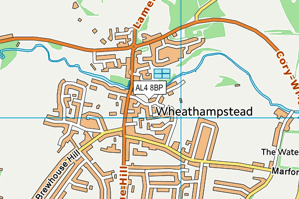 AL4 8BP map - OS VectorMap District (Ordnance Survey) AL4 8BP map - OS VectorMap District (Ordnance Survey)