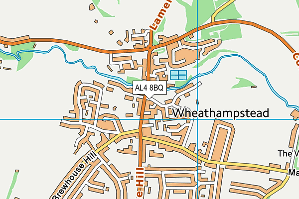 AL4 8BQ map - OS VectorMap District (Ordnance Survey) AL4 8BQ map - OS VectorMap District (Ordnance Survey)