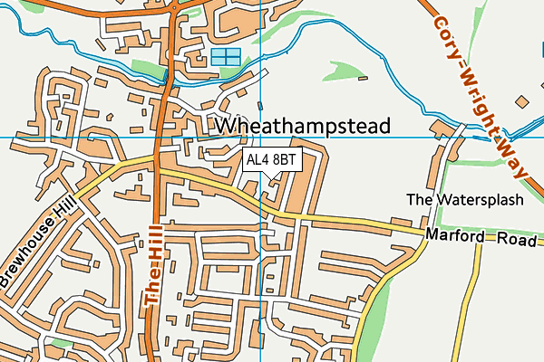 AL4 8BT map - OS VectorMap District (Ordnance Survey) AL4 8BT map - OS VectorMap District (Ordnance Survey)
