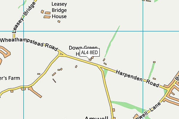 AL4 8ED map - OS VectorMap District (Ordnance Survey) AL4 8ED map - OS VectorMap District (Ordnance Survey)