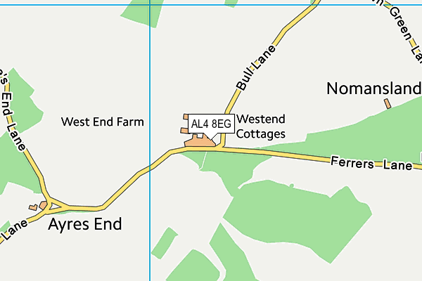 AL4 8EG map - OS VectorMap District (Ordnance Survey) AL4 8EG map - OS VectorMap District (Ordnance Survey)