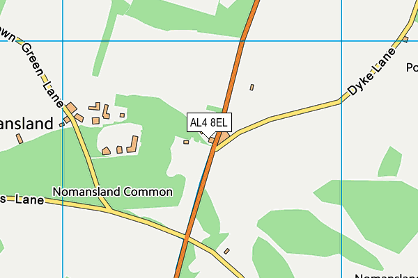 AL4 8EL map - OS VectorMap District (Ordnance Survey) AL4 8EL map - OS VectorMap District (Ordnance Survey)