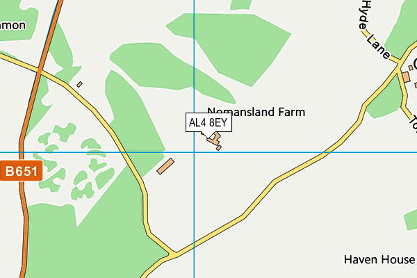 AL4 8EY map - OS VectorMap District (Ordnance Survey)
