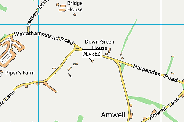 AL4 8EZ map - OS VectorMap District (Ordnance Survey) AL4 8EZ map - OS VectorMap District (Ordnance Survey)