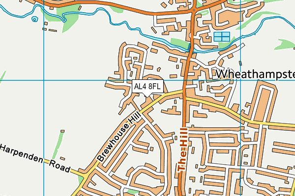 AL4 8FL map - OS VectorMap District (Ordnance Survey) AL4 8FL map - OS VectorMap District (Ordnance Survey)