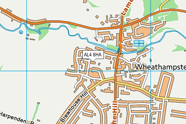 AL4 8HA map - OS VectorMap District (Ordnance Survey) AL4 8HA map - OS VectorMap District (Ordnance Survey)