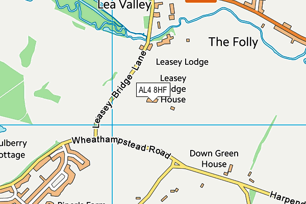 AL4 8HF map - OS VectorMap District (Ordnance Survey) AL4 8HF map - OS VectorMap District (Ordnance Survey)