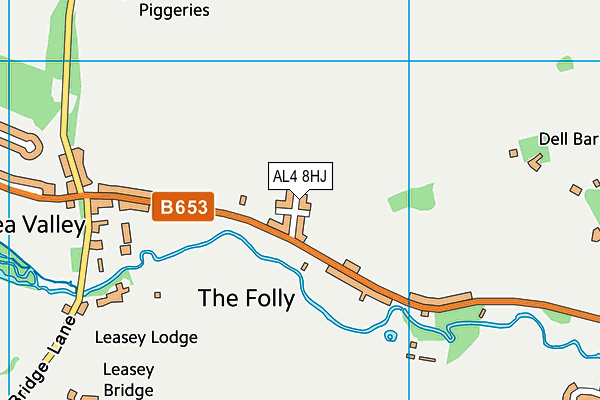 AL4 8HJ map - OS VectorMap District (Ordnance Survey) AL4 8HJ map - OS VectorMap District (Ordnance Survey)