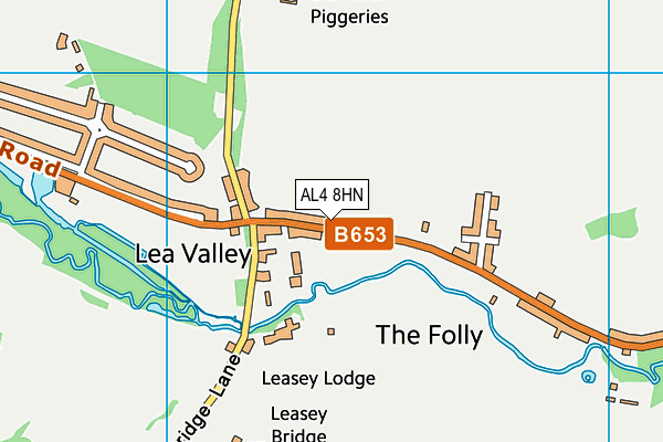 AL4 8HN map - OS VectorMap District (Ordnance Survey) AL4 8HN map - OS VectorMap District (Ordnance Survey)