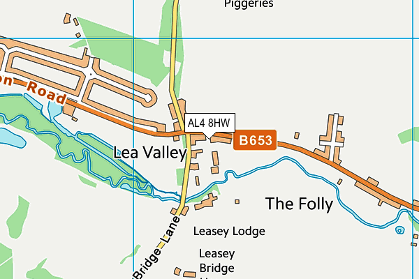 AL4 8HW map - OS VectorMap District (Ordnance Survey) AL4 8HW map - OS VectorMap District (Ordnance Survey)