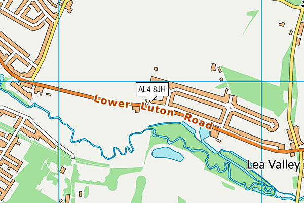 AL4 8JH map - OS VectorMap District (Ordnance Survey)