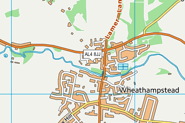 AL4 8JJ map - OS VectorMap District (Ordnance Survey) AL4 8JJ map - OS VectorMap District (Ordnance Survey)