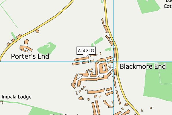 AL4 8LG map - OS VectorMap District (Ordnance Survey) AL4 8LG map - OS VectorMap District (Ordnance Survey)