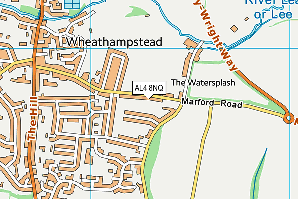 AL4 8NQ map - OS VectorMap District (Ordnance Survey) AL4 8NQ map - OS VectorMap District (Ordnance Survey)