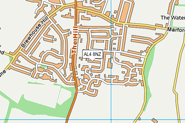 AL4 8NZ map - OS VectorMap District (Ordnance Survey) AL4 8NZ map - OS VectorMap District (Ordnance Survey)