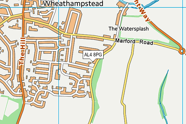 AL4 8PG map - OS VectorMap District (Ordnance Survey) AL4 8PG map - OS VectorMap District (Ordnance Survey)