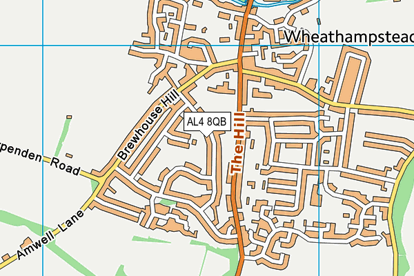 AL4 8QB map - OS VectorMap District (Ordnance Survey) AL4 8QB map - OS VectorMap District (Ordnance Survey)