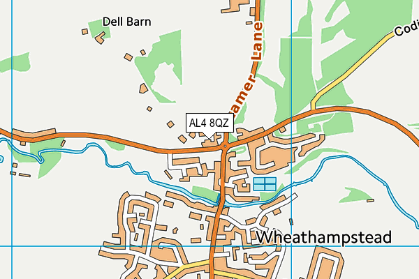 AL4 8QZ map - OS VectorMap District (Ordnance Survey) AL4 8QZ map - OS VectorMap District (Ordnance Survey)