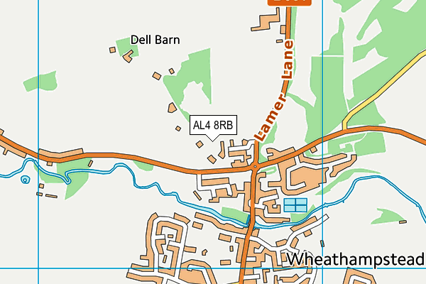 AL4 8RB map - OS VectorMap District (Ordnance Survey) AL4 8RB map - OS VectorMap District (Ordnance Survey)