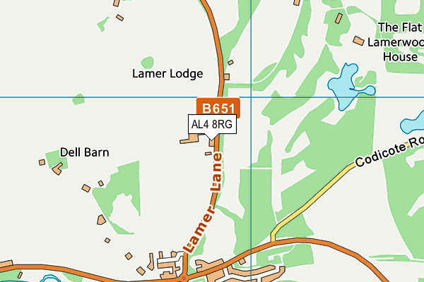 AL4 8RG map - OS VectorMap District (Ordnance Survey) AL4 8RG map - OS VectorMap District (Ordnance Survey)