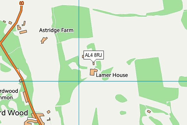 AL4 8RJ map - OS VectorMap District (Ordnance Survey) AL4 8RJ map - OS VectorMap District (Ordnance Survey)
